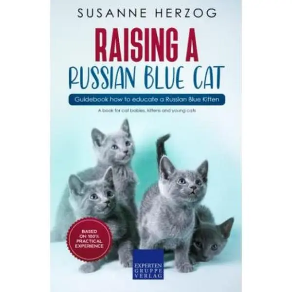 USED-Raising a Russian Blue Cat – Guidebook how to educate a Russian Blue Kitten: A book for cat babies, kittens and young cats by Susanne Herzog (Paperback)