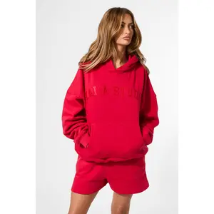 Kaiia Studio Oversized Hoodie Red
