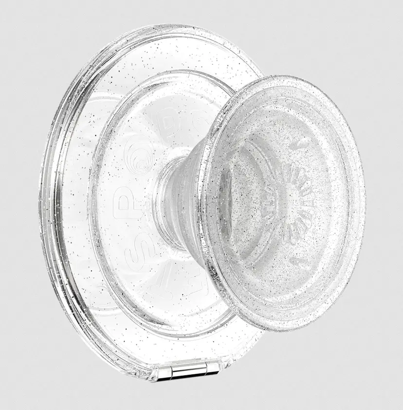 popsockets Clear Glitter  MagSafe Kick-Out Grip & Stand