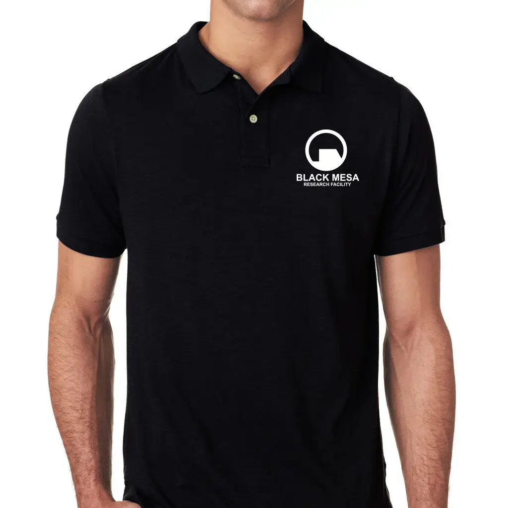 Black Mesa Research Facility Men's Performance Polo Menswear Top