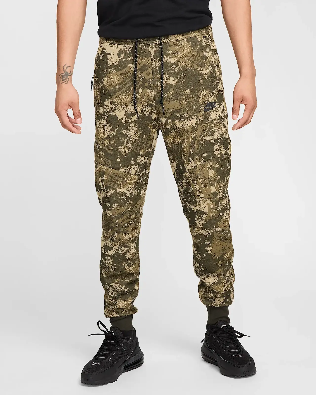 Nike Tech Men's Fleece Joggers Neutral Medium Olive Camo  XL