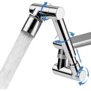 1440 °   swivel faucet extender, sink faucet aerator extender, swivel extendable, with 2 modes splash guard multi-functional mechanical arm suitable for//toddlers