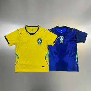 Brazilll National Team 2026 Fan Version Soccer Jersey, Short Sleeve Breathable Football Shirt for Men Women