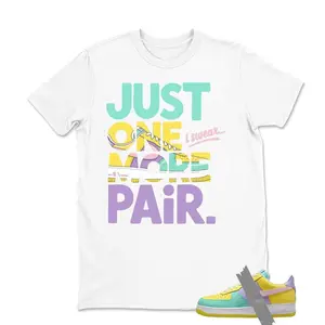 Dunk Easter Air Force 1 Emerald Rise Yellow Pulse Hydrangeas White Pink Foam 2026 Low T Shirt Match Just One More Paid,Adults & Kid Clothing QIF