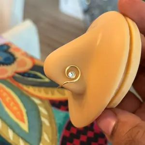 Selena Nose Cuff Non-Piercing Jewelry in Silver Gold Copper & Bronze Tarnish Resistant Wire Fashion Accessory