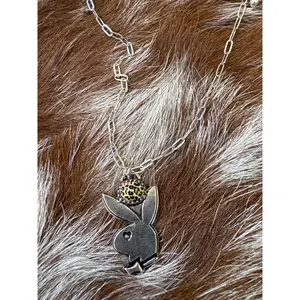Bunny Necklace - Leopard