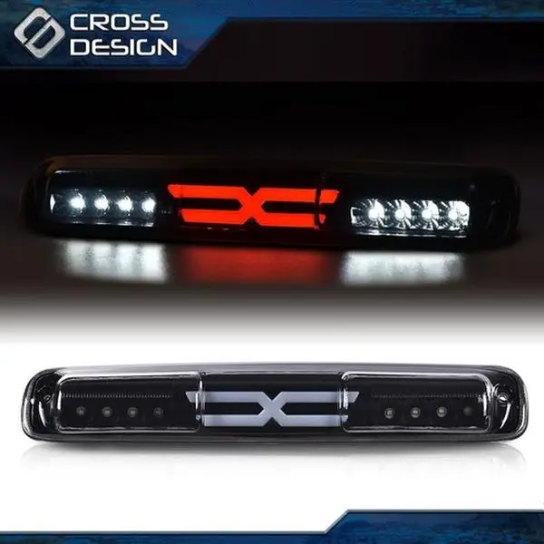 CROSSDESIGN 3D LED Tail Lights with Third Brake Light, Tint & Cargo Lamp for 1999-07 Silverado/Sierra 1500, 2500, 3500, Led Lights For Truck, Rear Lamps