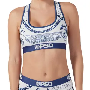 PSD Women's Pacific Tat Racerback Sports Bra - Comfortable, Breathable, Ultra-light Fabric