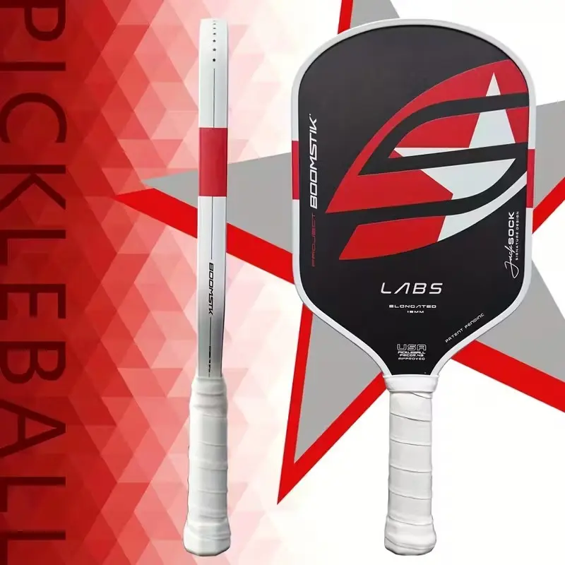 Boomstik Carbon Fiber T700 Pickleball Paddle Set, 16mm Thick Heat Formed, Matte Surface High Friction, Competitive Players' Choice