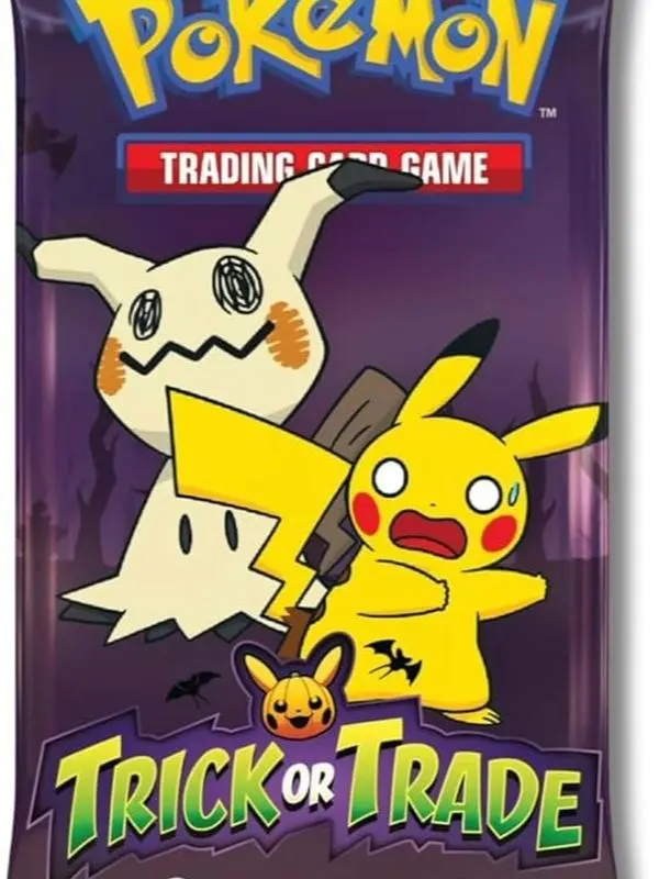 Pokemon 2023 Mini Booster Pack | Trick or Trade Mimikyu & Pikachu