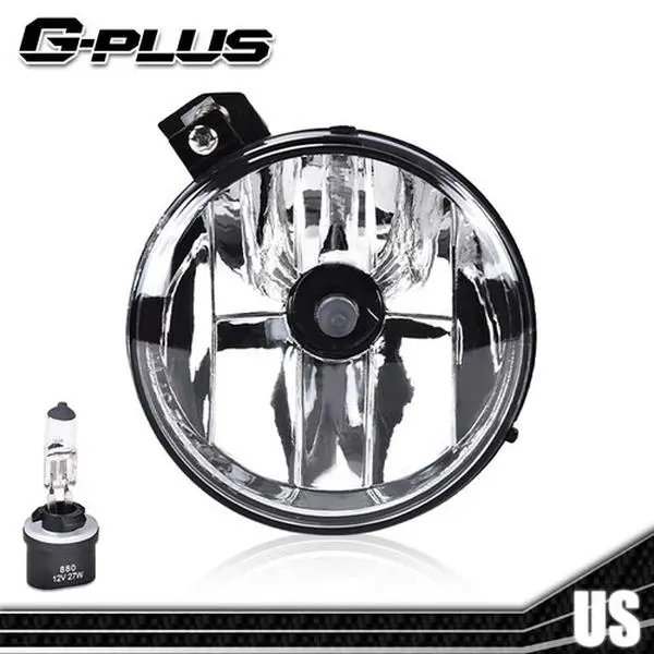 G-PLUS Fog Lights for 2001-2004 Dodge Dakota & 2001-2003 Durango Driver Side Left Bumper Fog Light Lamp Replacement Aftermarket Headlights Fog Lights Auto Parts Car Accessories