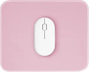 Pink Mouse Pad - 10.2x8.2Inch Cute Textured Mouse Pad with Stitched Edge, Non-Slip Rubber Base, Splash-Proof & Waterproof for Computers & Office Use