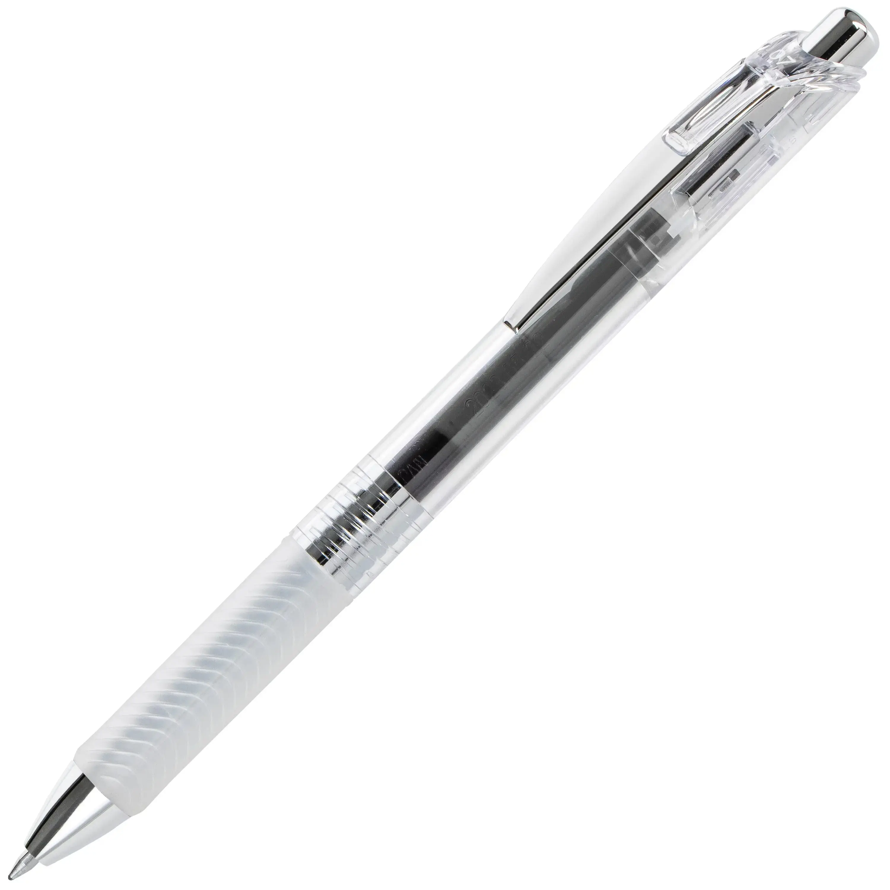 Pentel EnerGel ICE Liquid Gel Pens - 0.7mm Metal Tip, Medium Line, Transparent Barrel, Clean Strokes, Minimal Skipping, Smooth-Writing Office Stationery for Everyday Notes, Journaling