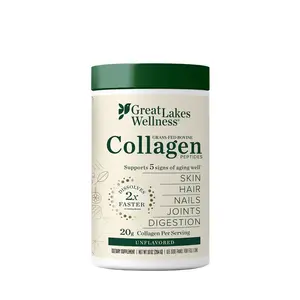 10oz Collagen Peptides Powder - Unflavored, 20g Grass-Fed Per Serving, Supports Skin Hair Nails Joints & Digestion, US Healthcare Supplement