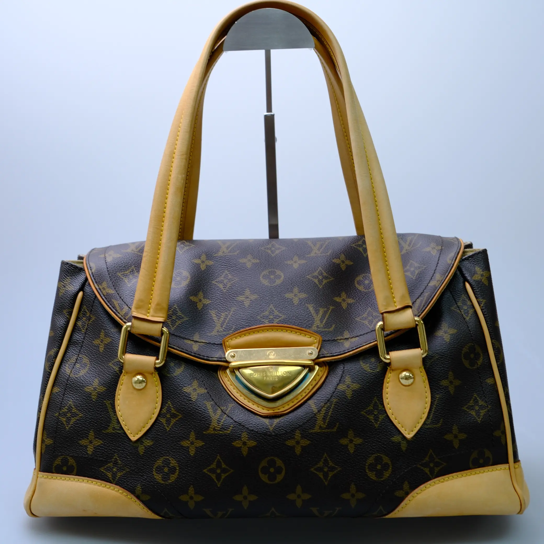 Pre-owned Louis Vuitton Montaigne GM Brown Monogram Canvas Tote Bag