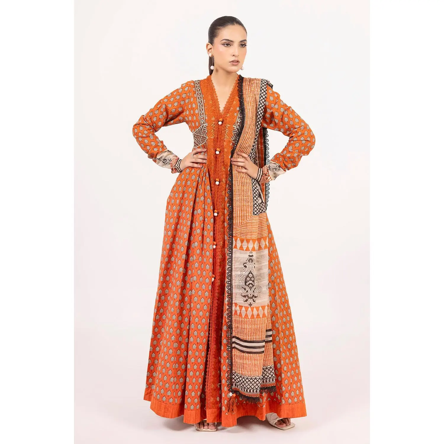 Gul Ahmed Stitched Khaddar 3 Piece K#52019 J(77)