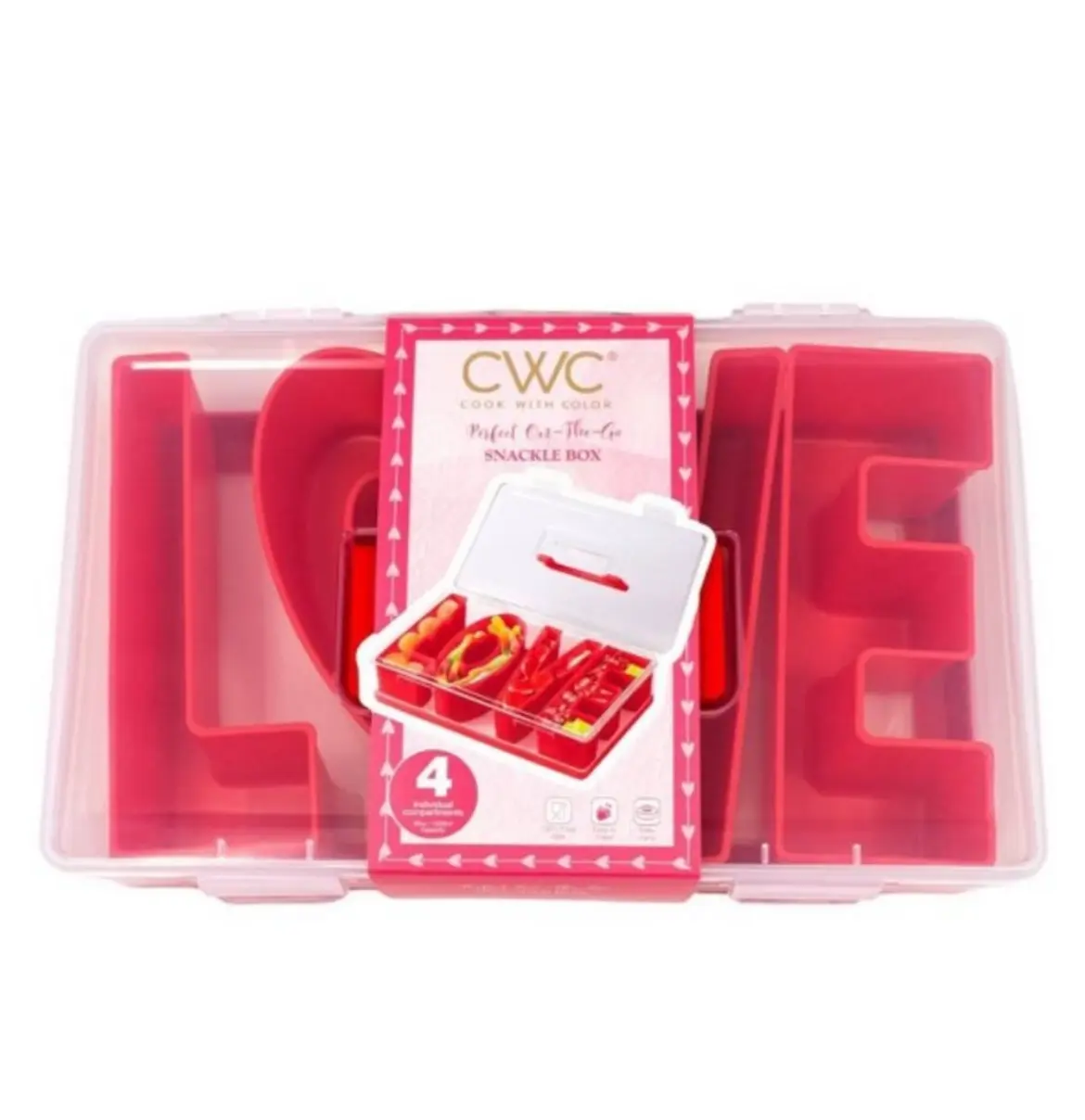 Valentine LOVE Snackle Box Cook with Love Bentgo Box with Handle