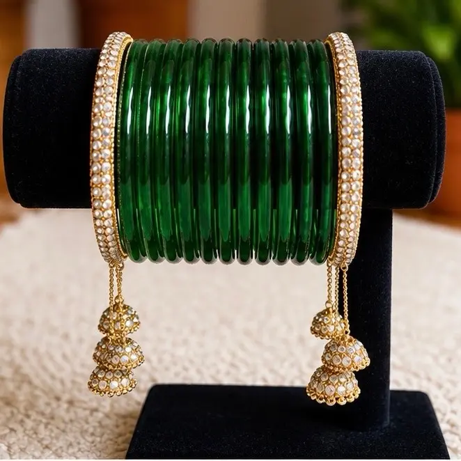 Kashmiri Bangle Sets - Multicolor, Varied Design Fashion Accessories for Women