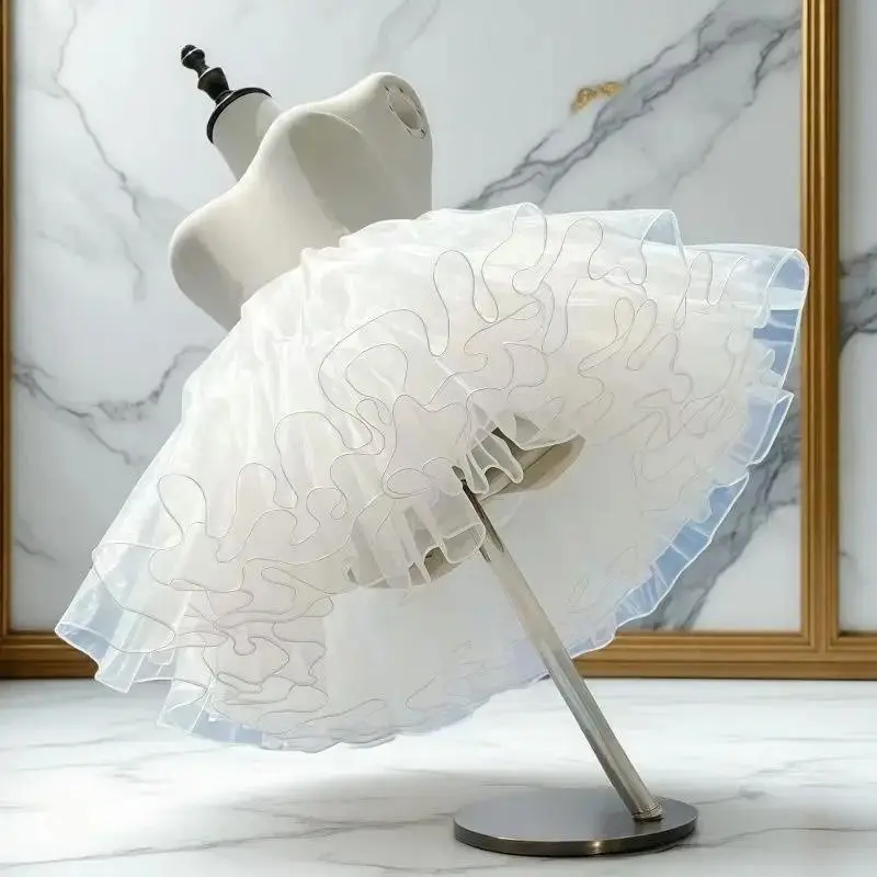 Lolita Flying Saucer Petticoat - Boneless Maximum Volume Crinoline, Invisible Wire-Free Underskirt for Gothic Sweet OP/JSK Daily Wear