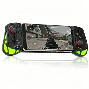 Gamwing AB05 Type-C Wired Stretch Game Controller, Android iOS Universal, Call of Duty Mobile Supported, RGB Backlight, 4 Custom Back Buttons, Hall Joystick, Turbo Function, Mobile Gaming Accessory