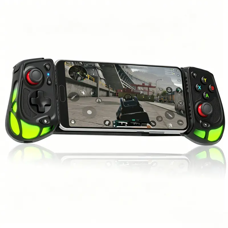 Gamwing AB05 Type-C Wired Stretch Game Controller Gamepad, Android iOS Universal, Call of Duty Mobile Supported, RGB Backlight, 4 Custom Back Buttons, Hall Joystick, Turbo Function, Mobile Gaming Accessory