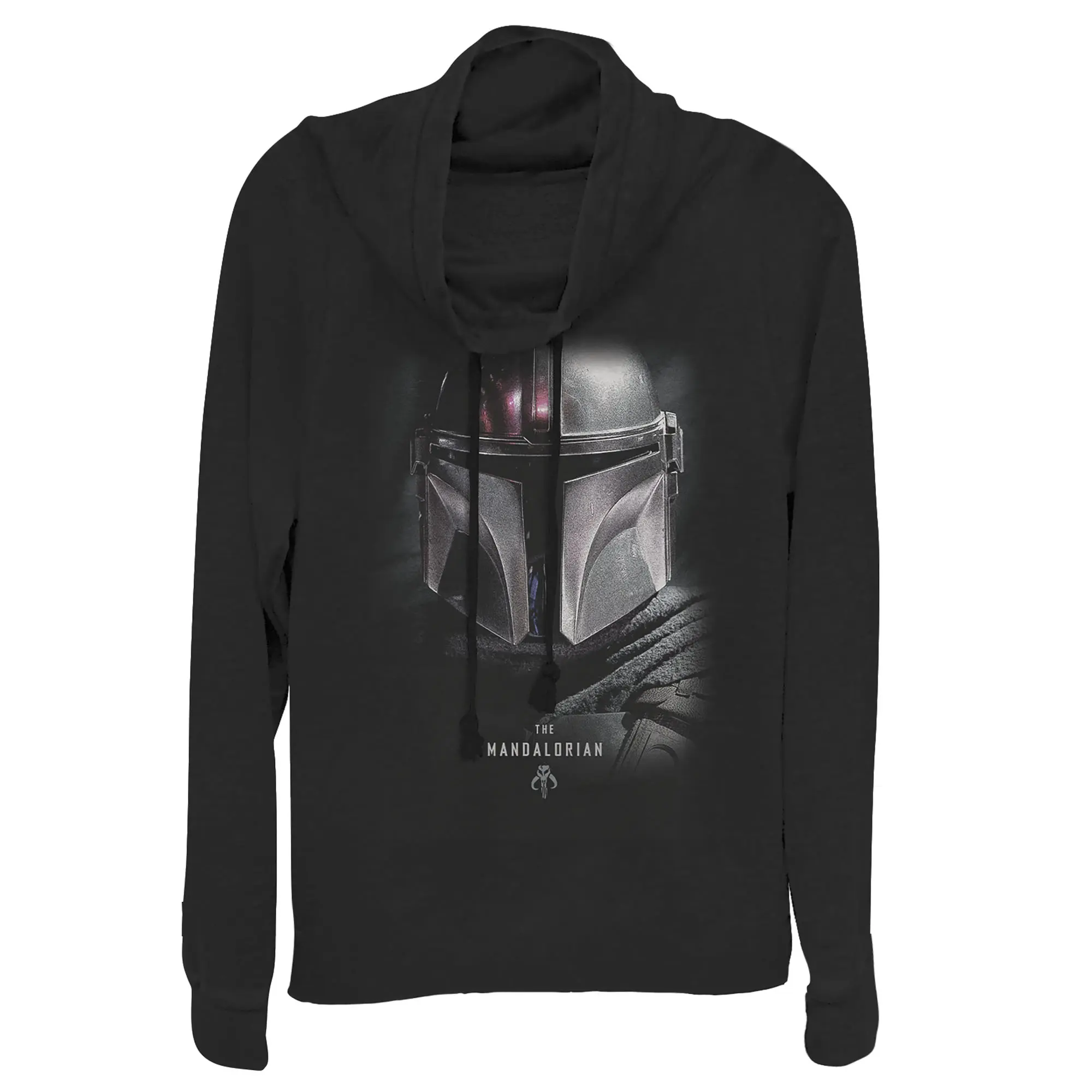 Junior's Star Wars: The Mandalorian Bounty Hunter Shadow Cowl Neck Sweatshirt
