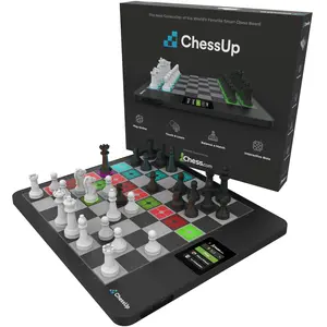 ChessUp 2 - Electronic Chess Board by Bryght Labs - Built-in WiFi, Chess Engine - Includes Chess Set TouchSense Pieces - Light Up Smart Chess Board - with AI, Lessons, Wireless Play & Companion App