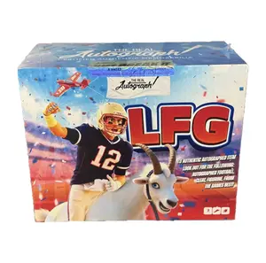PYD Let's Go Box - Sports Trading Card Set with NFL Player Autograph Cleat Football or Figure Unique Addition for Collectors