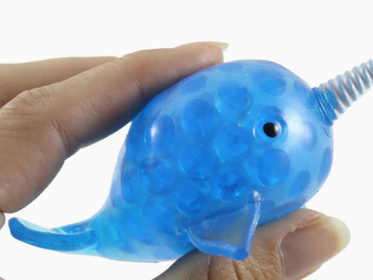 Mini Blue Narwhal Orbeez Squishy, Stress Relief Squishies Toys for Classic & Novelty Play soft sensory