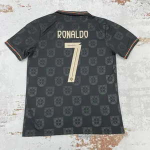 2025 Portugal Special Edition Short Sleeve 7# Cristiano Ronaldo Soccer Jersey White Football Jersey Quick Drying