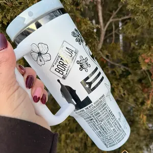 Custom PR Tumbler  40oz Tumbler Drinkware Water Bottles Portable Bottle