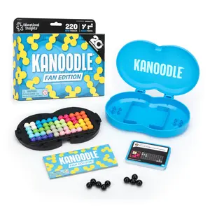 LIMITED EDITION Educational Insights Easter Basket Gift Kanoodle Fan Edition – Cyan, 3D Brain Teaser Puzzle, Single Player Mind Challenge, Party Game, Handheld Travel Game, Logic Puzzle for Kids, Teens & Adults (Ages 8+)