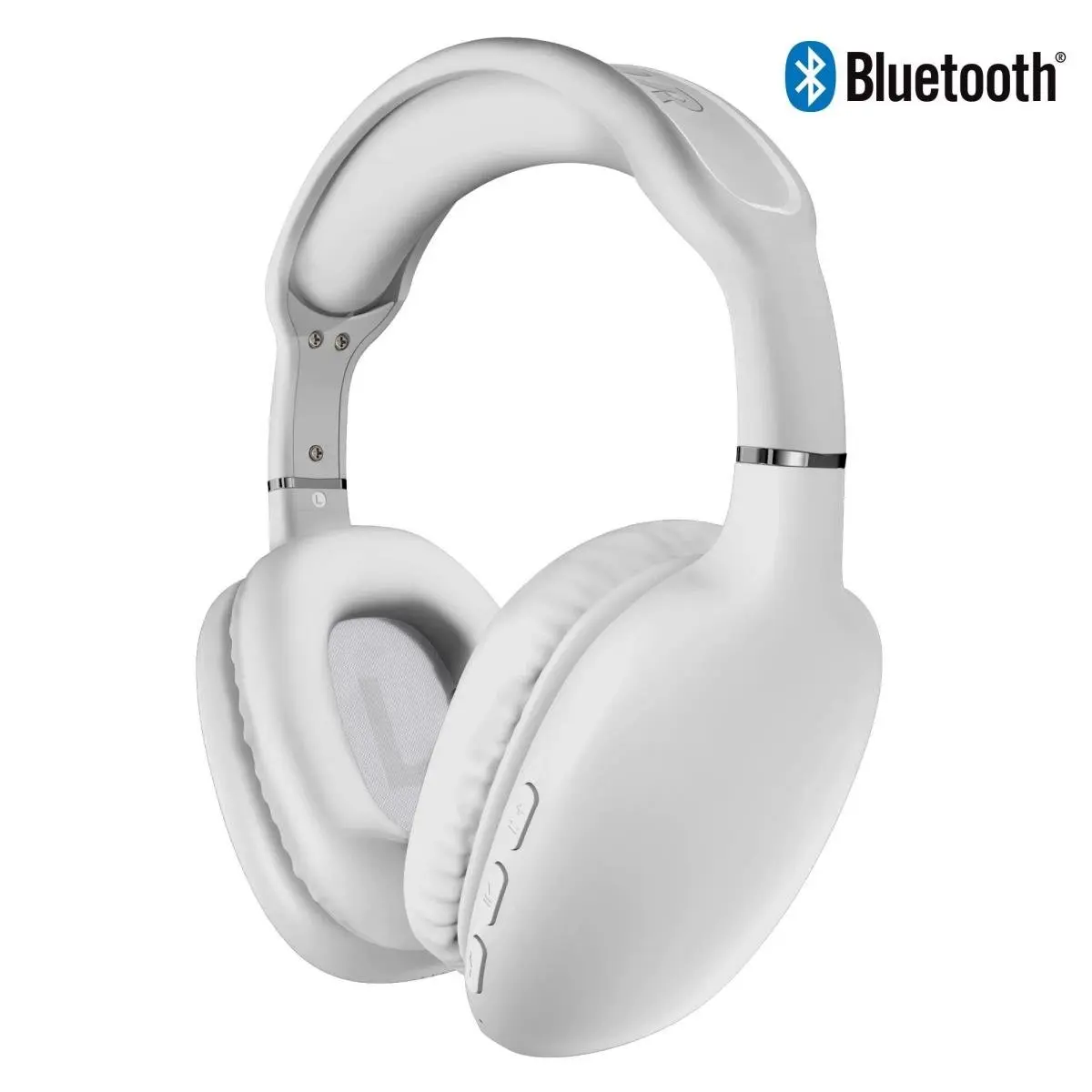 Hypercel 15613-HYP HyperGear VIBE Wireless Bluetooth Headphones w/ Extended Battery Life (15613-HYP) White