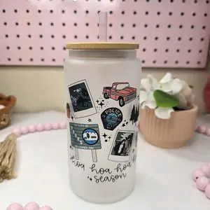 Twilight Its Hoa Season Iced Coffee Glass Cup