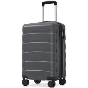 Fahuac Carry On Luggage - 20/24/28Inch ABS Plastic Hardshell, Lightweight Expandable Spinner Wheel Travel Suitcase with TSA Lock, Scratch-Resistant Honeycomb Texture for Weekend Trips
