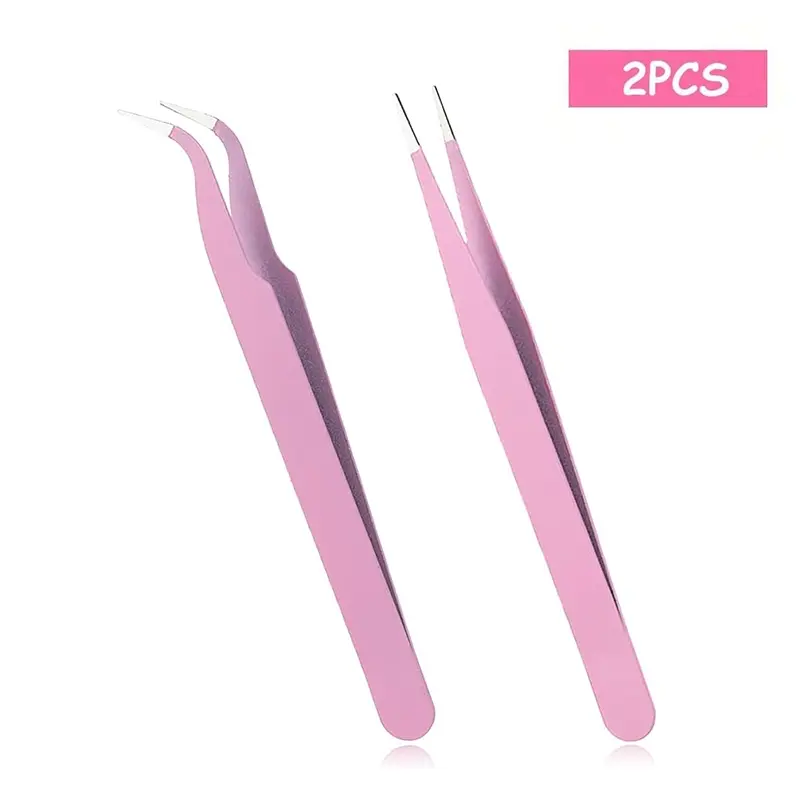2pcs Stainless Steel Colorful Journal Tweezers Thickened DIY Tools, Handmade Notebook Tweezers, Craft Supplies for Bullet Journals, Precision Tweezers, Tweezers For Crafting