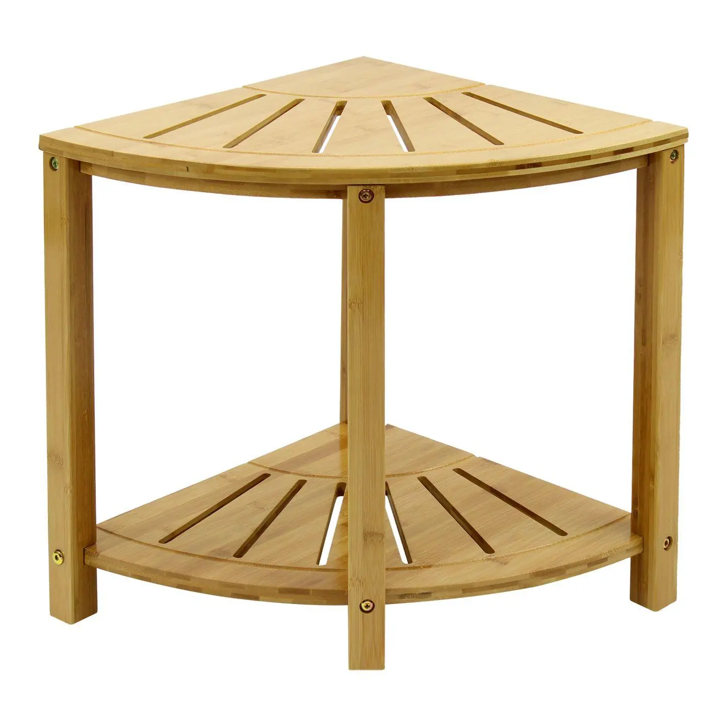 Sorbus Bamboo Corner Shower Bench
