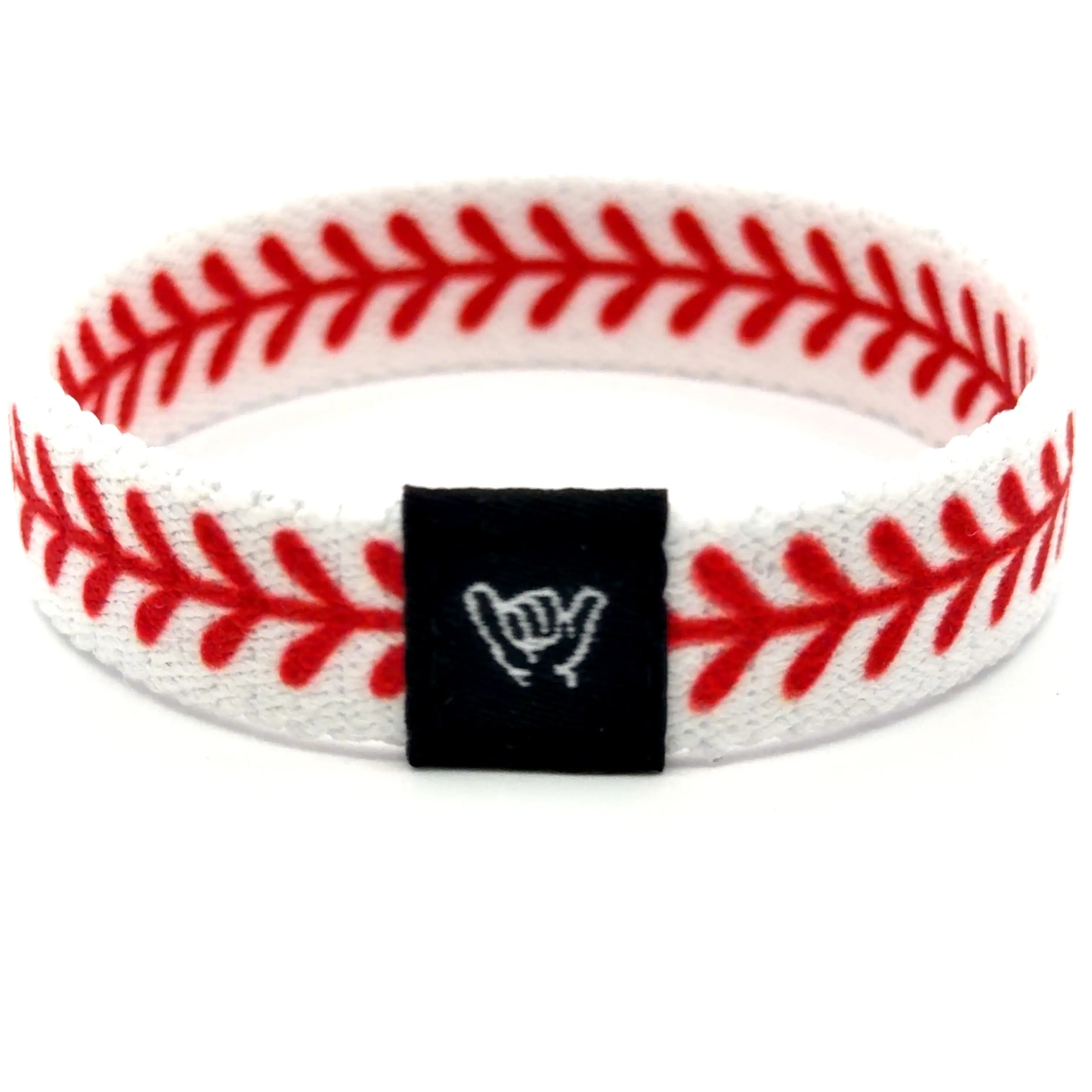 White Baseball Wristband Bracelet