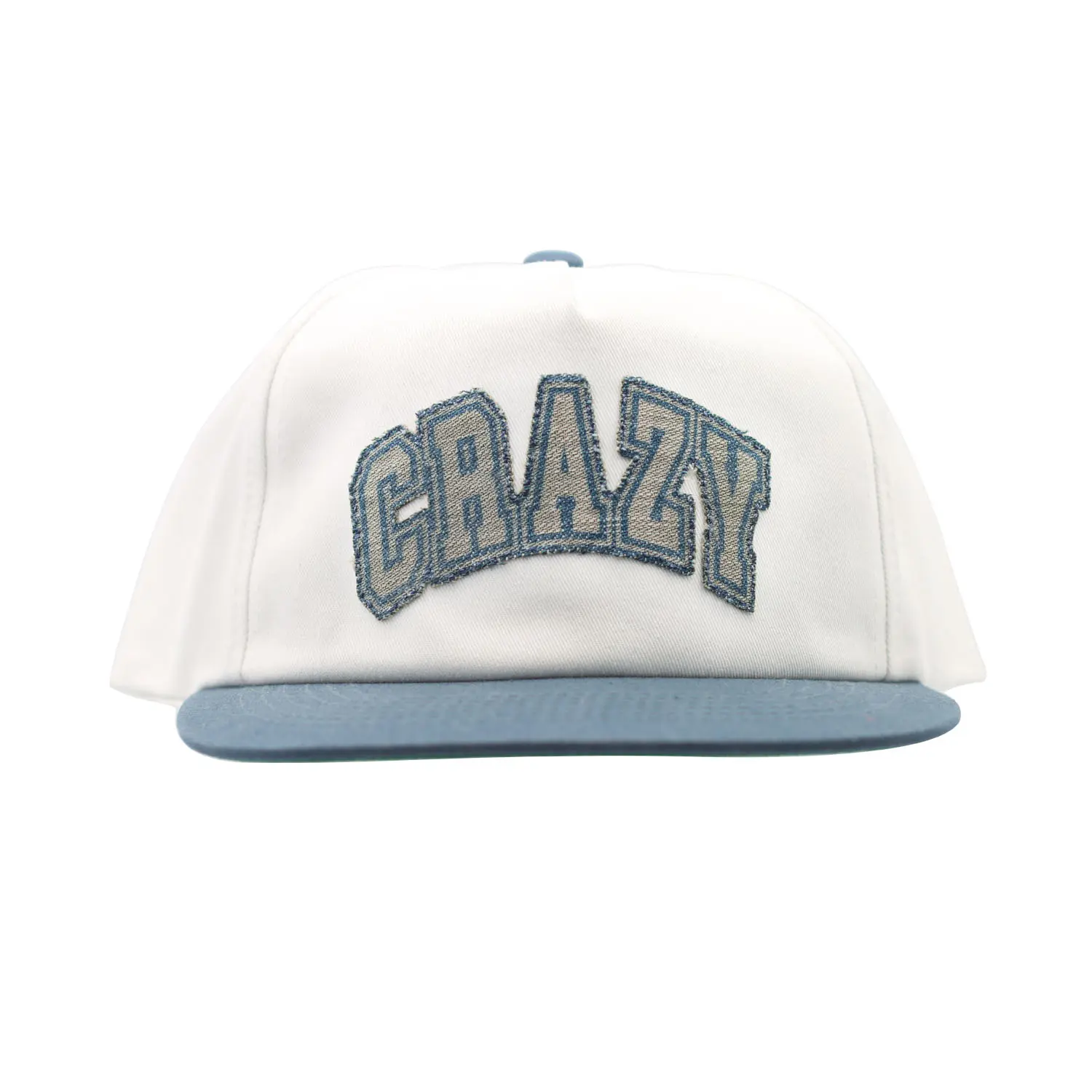 Crazy Unstructured White/Slate Blue Snapback