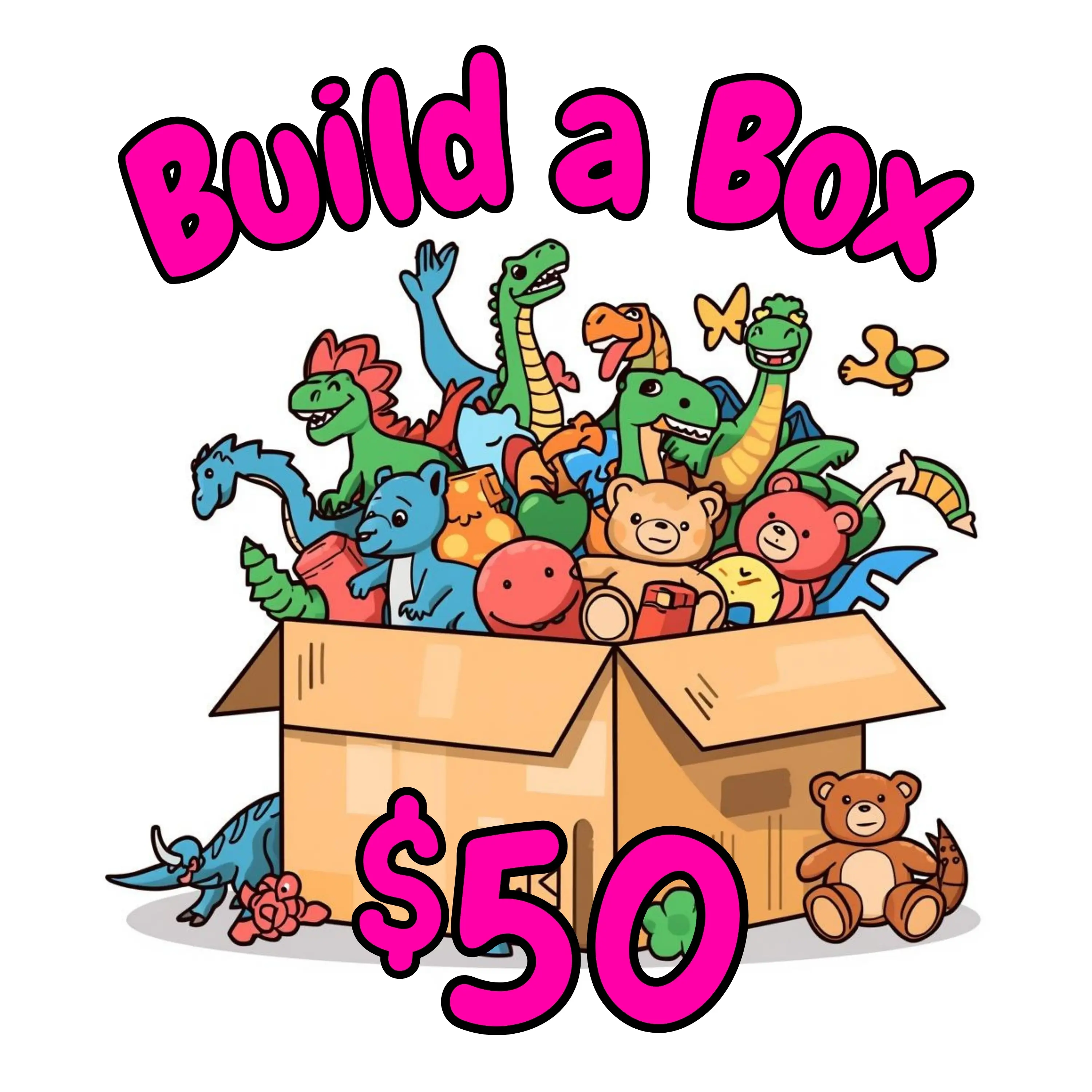 $50 Build-a-Box ($10 Bonus) of 3D Printed Collectables