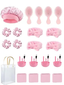 22PCS Facial Care Tools beauty facial tool set DIY skin care set includes comb, hair band, hairband, mirror, facial mask tool set, hair cap and storage bag, suitable for ladies' friends' gathering, home skin care gift giving set