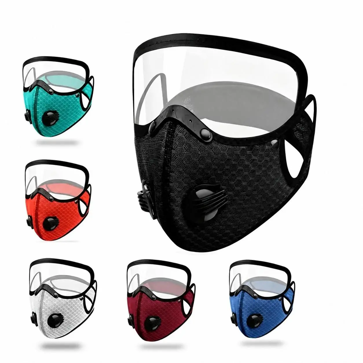 Carbon Filter Dust Mask Breathable | Reusable Detachable Adjustable | For Running Workout Motorcycle Gardening