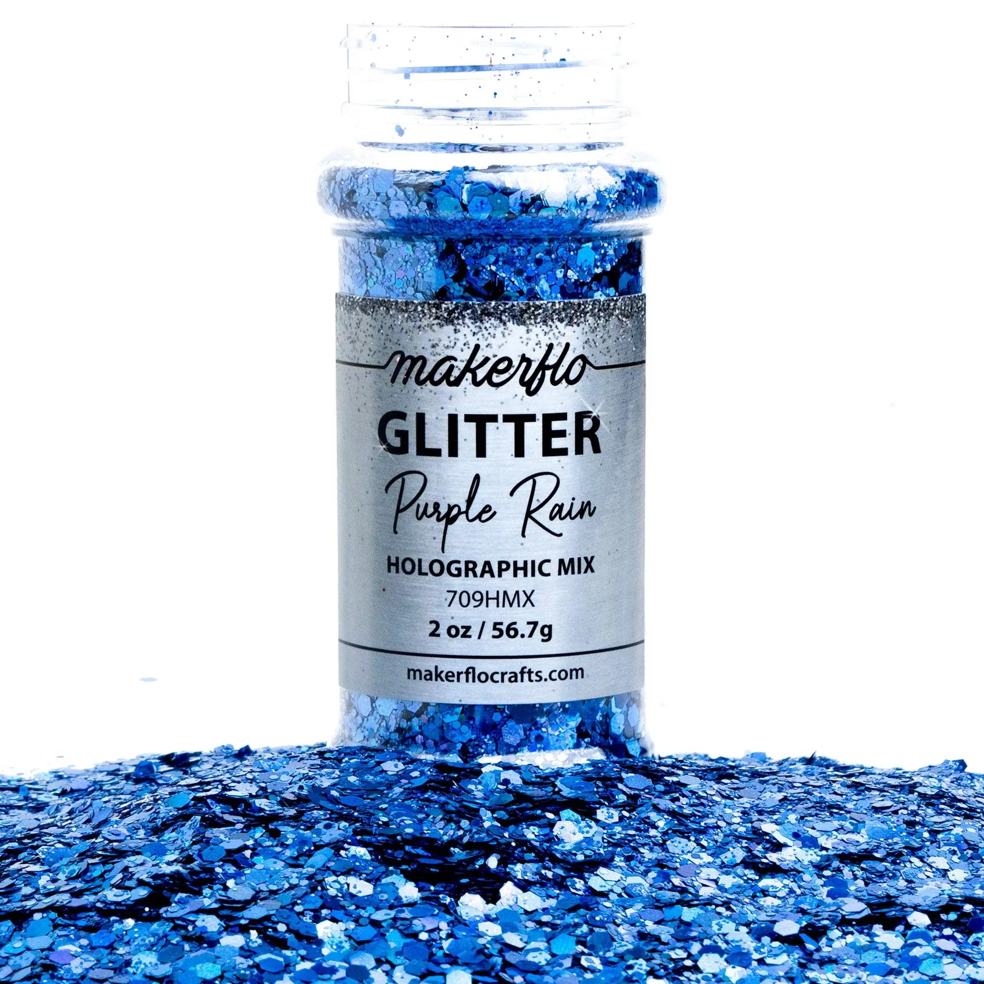 Makerflo Chunky Mix Glitter - Purple Rain Diy Painting Supplies Acrylic Handmade