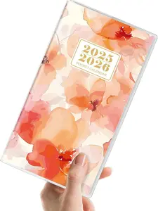 Floral Monthly Planner Pocket Calendar 2025-2026 - January 2025 to December 2026