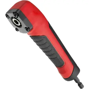 Right Angle Attachment Electric  Repair 90  Corner Device, ABS Handle  Socket Adapter Drill Bit Corner Adapter for 18v  Driver and Drill Bit, (Size:13.5x3.5x2cm)