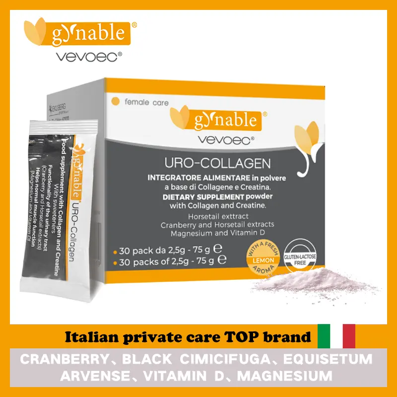 Gynable Uro-Collagen for Postpartum Recovery Supports Pelvic Floor Strength, Black Cohosh for Hormone Balance, Vaginal Moisture Dryness Relief, Moistening,Tightening. Bladder Control ,30-Day Supply(with greatest results at 3 months)