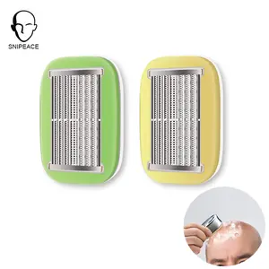 SNIPEACE Razor Replacement Heads(Razor Handle Not Included), head shaver blade, Dual-Directional 8-Layer Blade with Comb Anti-Scratch Design