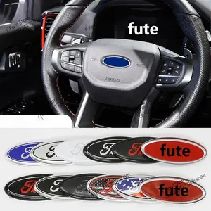 Ford Steering Wheel Logo Metal Emblem Sticker for Ford Focus Mondeo Fiesta Edge Explorer Galaxy, Car Accessories, Interior Decoration, Sticker For Cars