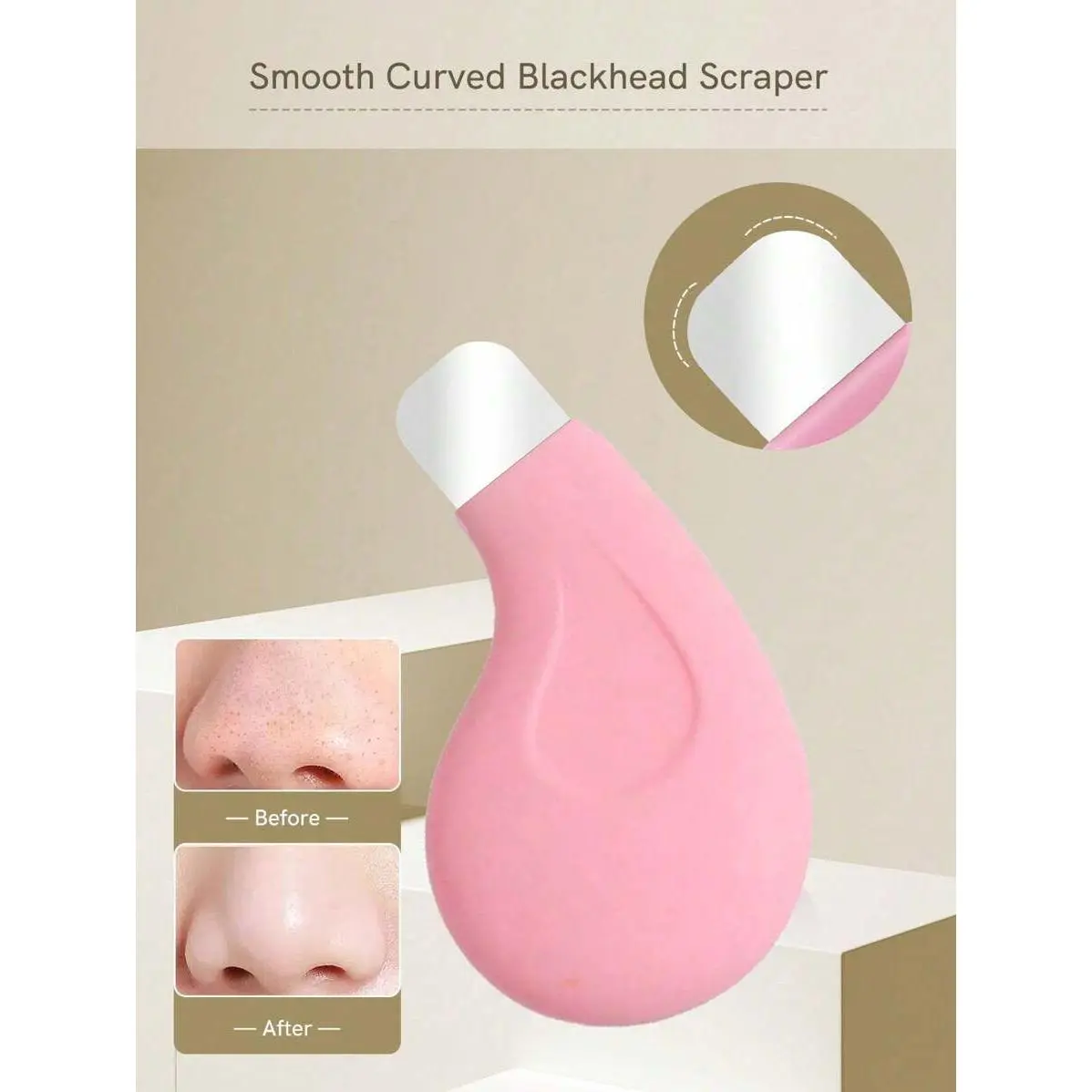 2pcs New Beauty Cleaning Nose Blackhead Remover, Deep Pore Cleansing Blackhead & Whitehead Removal Tool