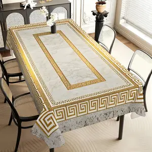 Light luxury minimalist geometric pattern tablecloth, made of 100% polyester, clean and durable, suitable for restaurants, offices, kitchens, picnic decorations, gifts, banquets, weddings, parties, etc